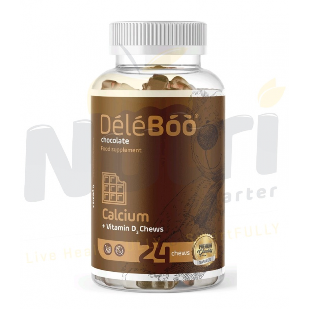 ديلي بوو تشيوز فيتامين د و كالسيوم، بطعم الشوكولاته ٩٠ حبة