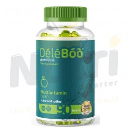 ديلي بوو بينز فيتامينات متعددة مع زنك و يود ، التفاح الأخضر ٩٠ حبة