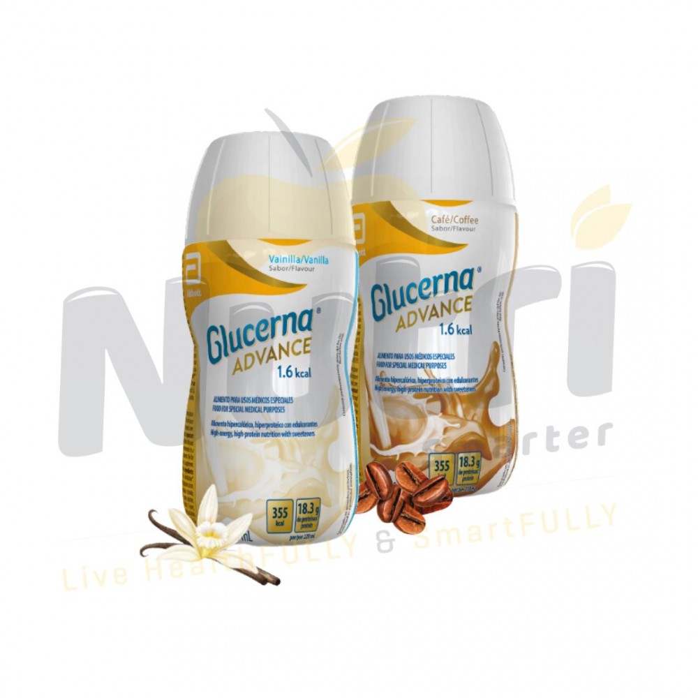 جلوسيرنا ادفانس ١.٦ كالوري متعدد النكهات ( فانيلا / كوفي ) - (  ٣٠ علبه / كرتون)